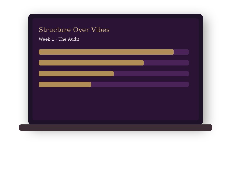 Structure Over Vibes product mockup
