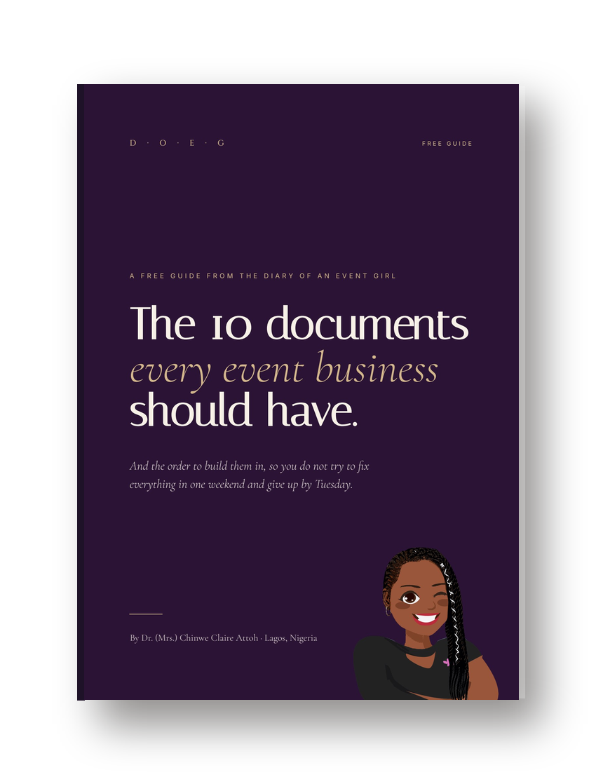The 10 Documents Every Event Business Should Have guide