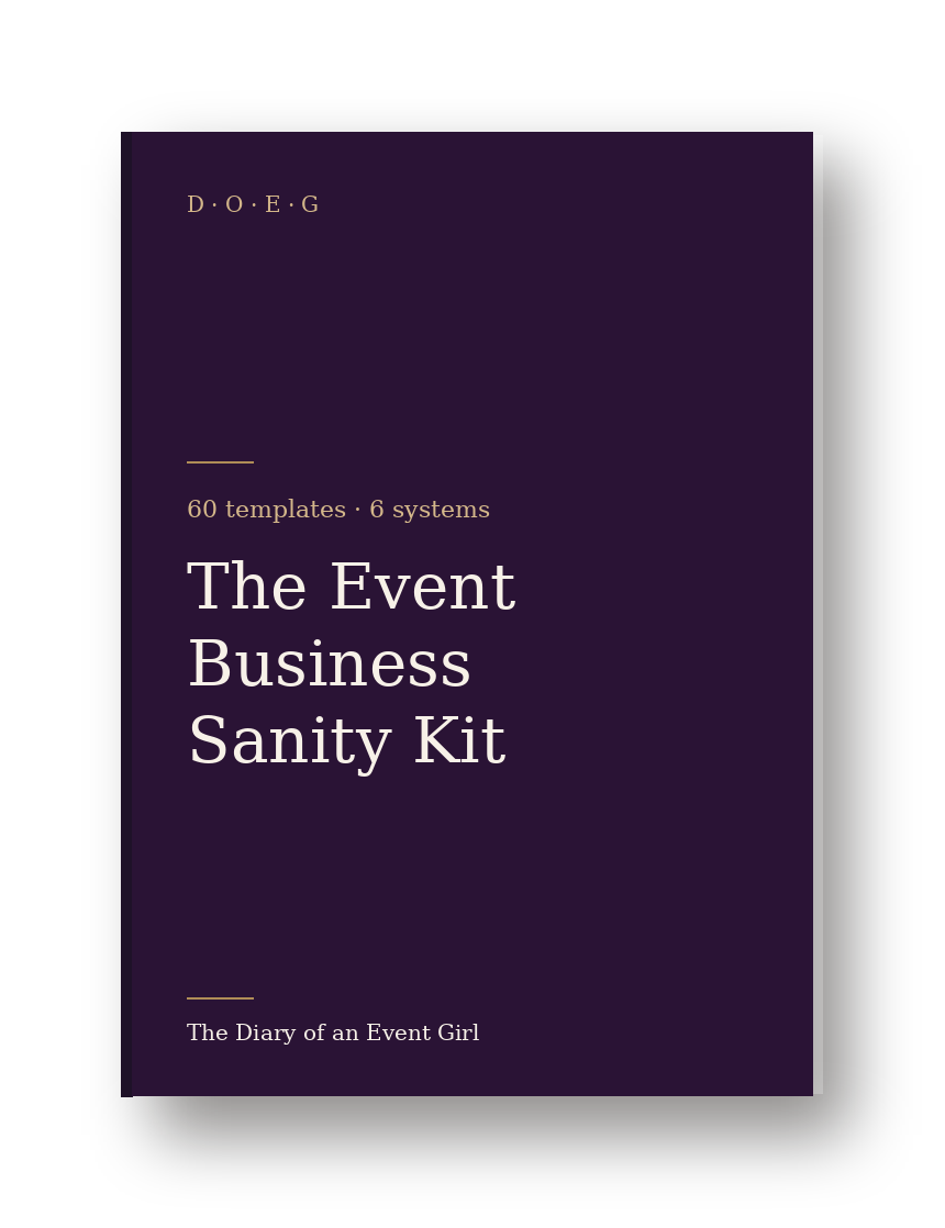 The Event Business Sanity Kit product mockup